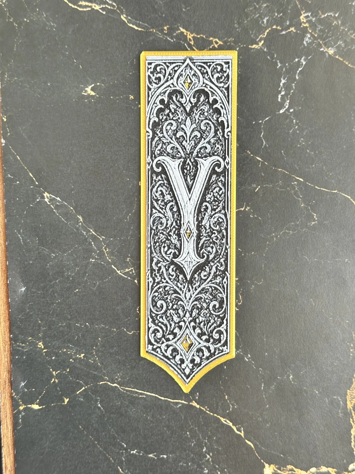 Gothic Letter Y Bookmark - HueForge Alphabet