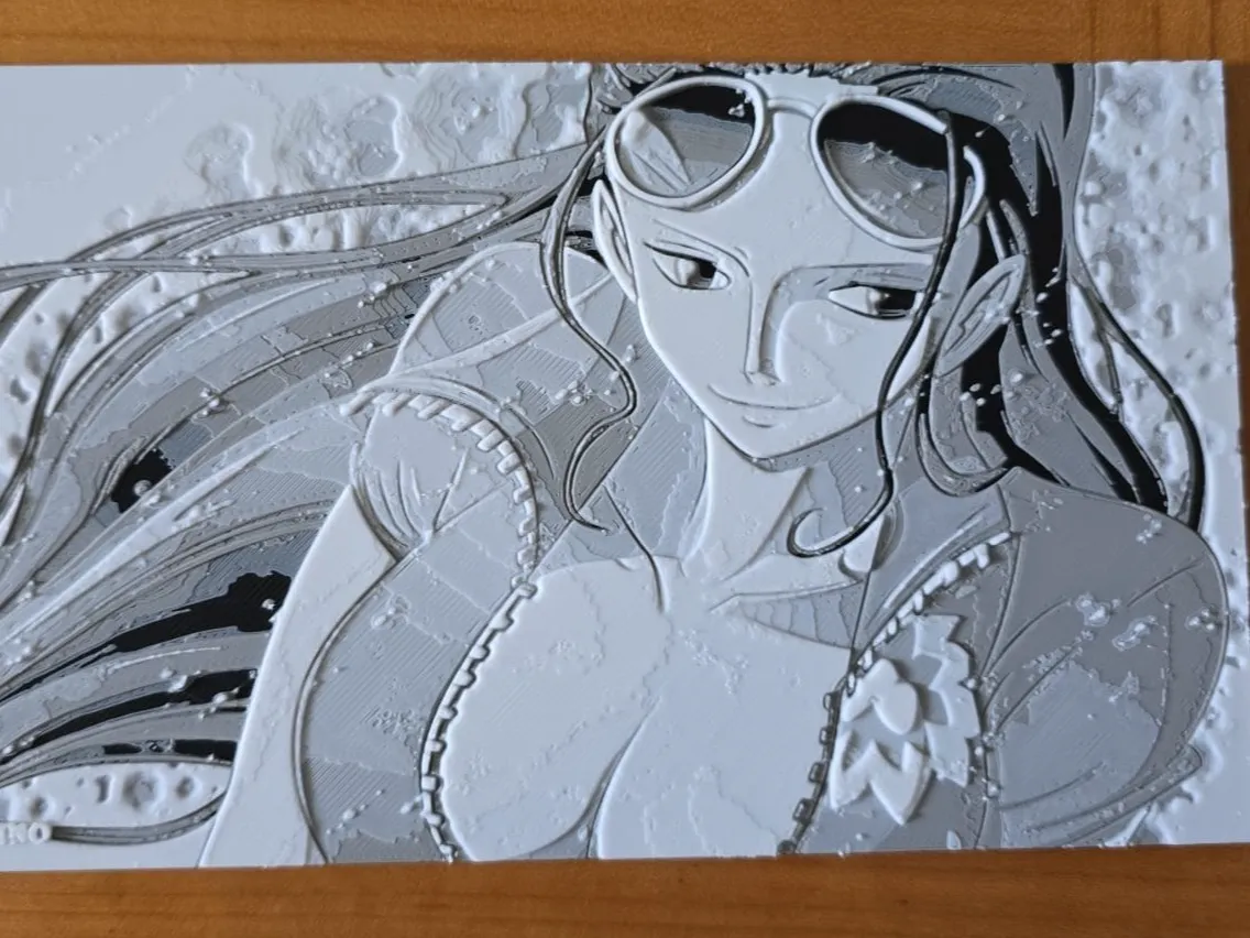 One Piece - Nico Robin HueForge Style Wall Art