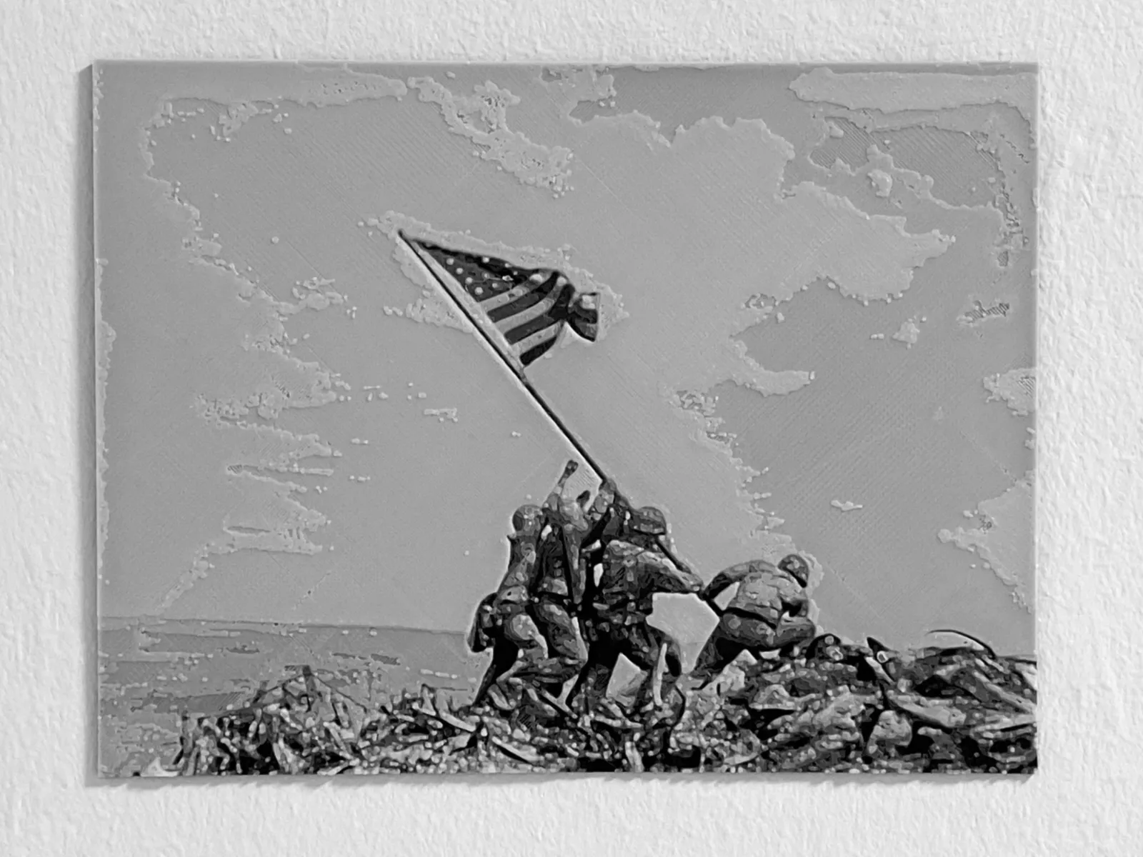 Hueforge Raising the Flag on Iwo Jima