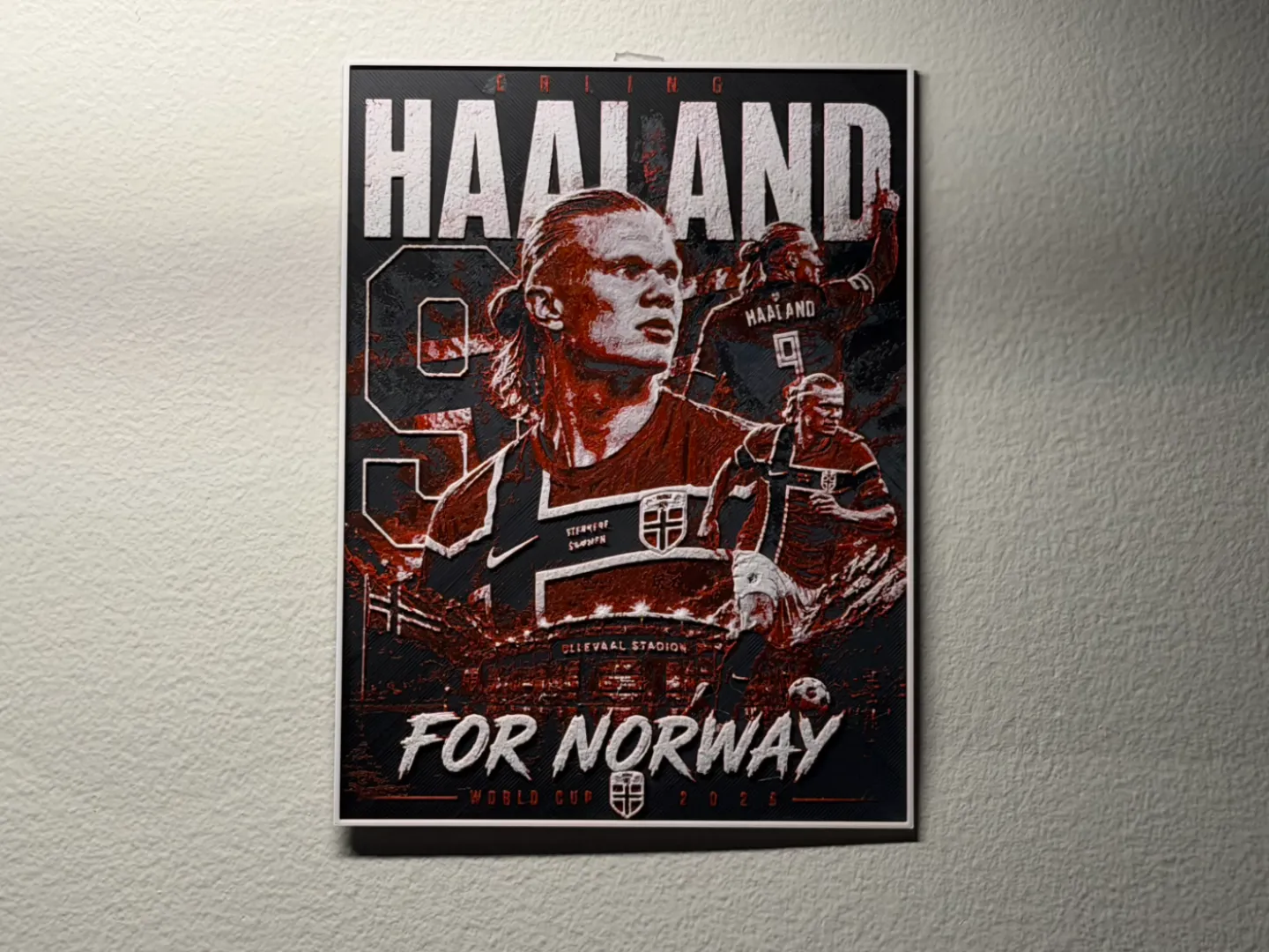 Erling Haaland Norway World Cup Player HueForge