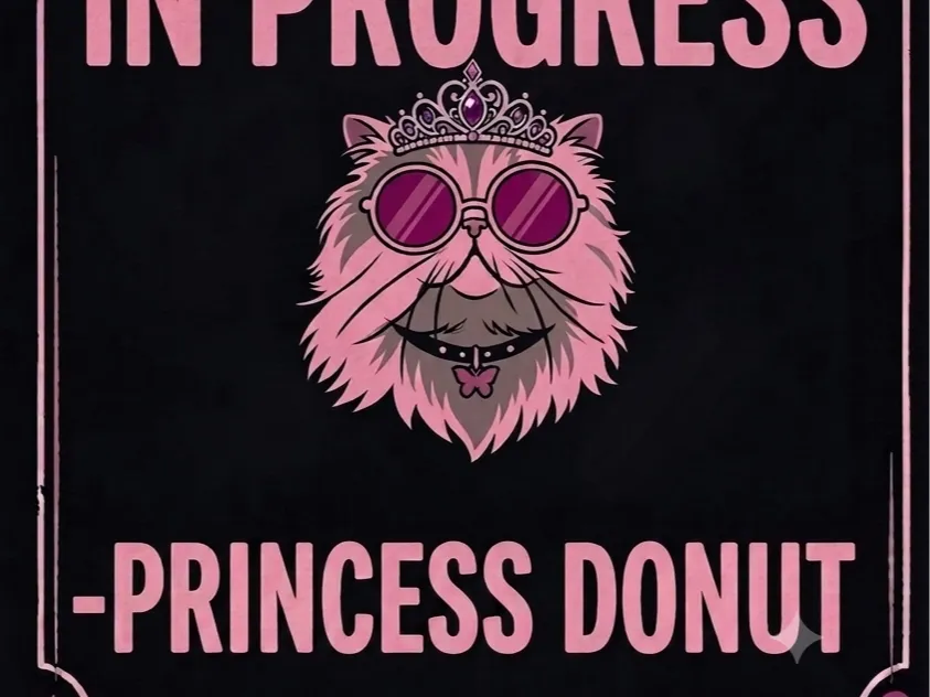 Princess Donut Inspirational Quote Hueforge