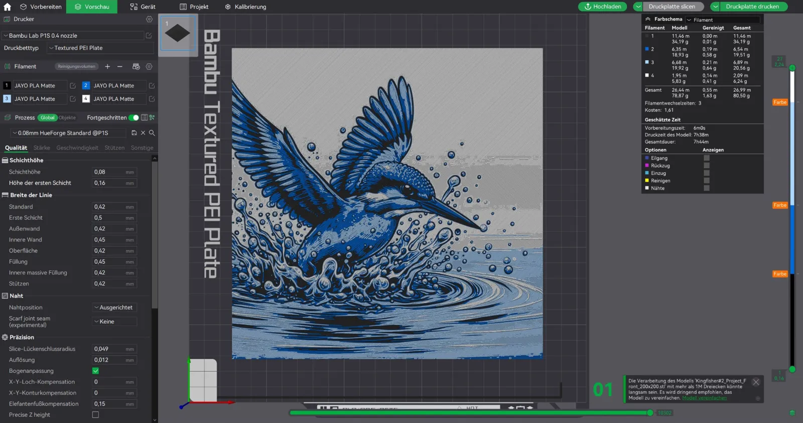 Kingfisher HueForge 200x200