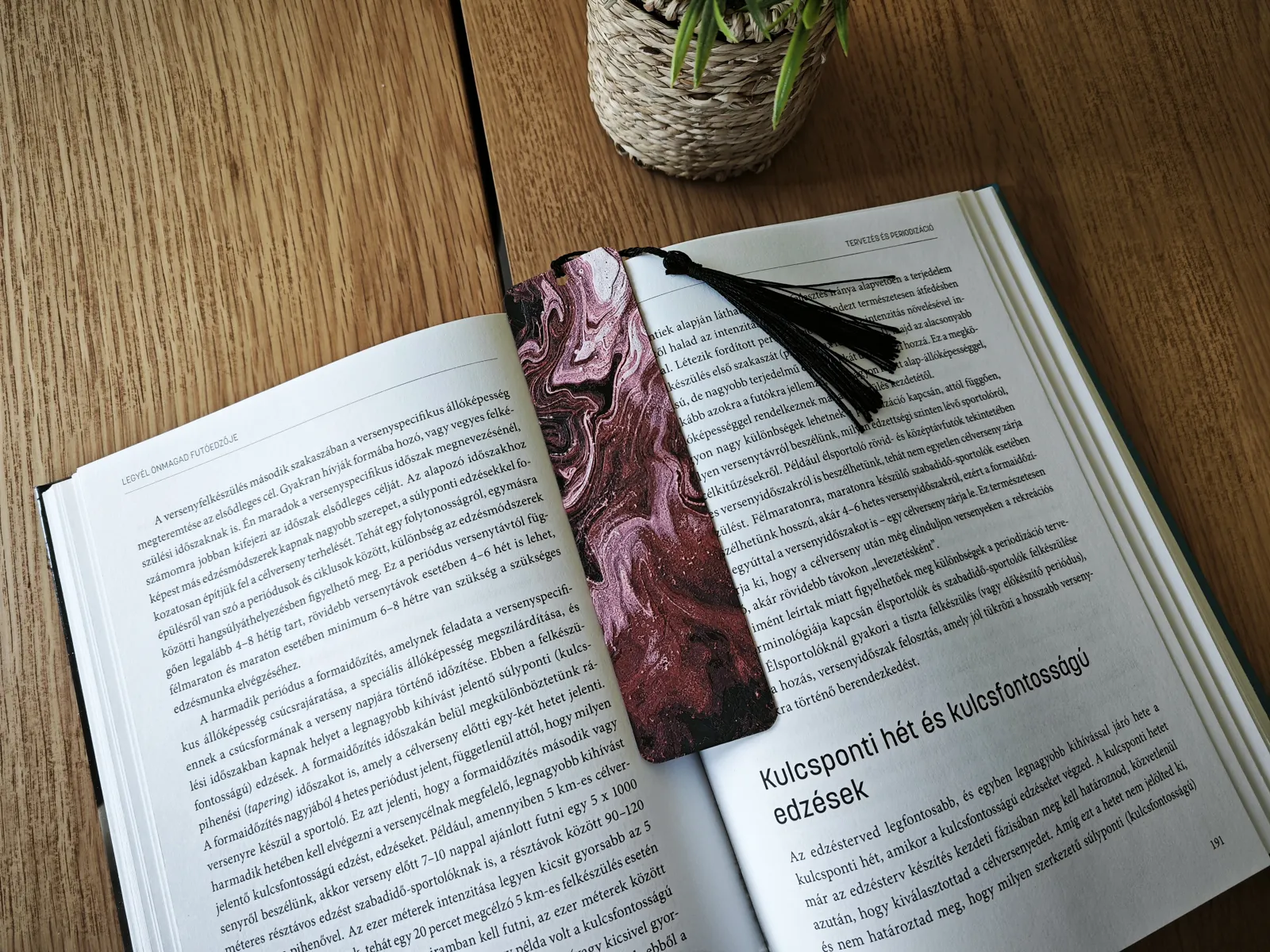 Crimson Flow Bookmark