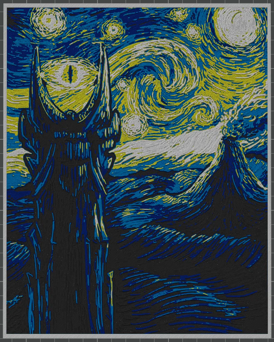 Hueforge - Lord of the Rings - Starry Night Mordor