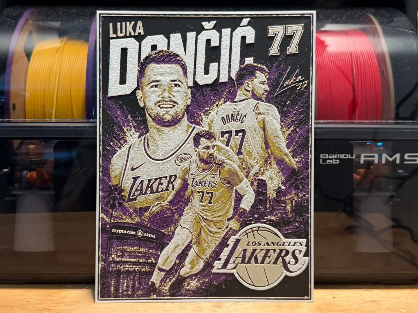 Luka Dončić Poster HueForge