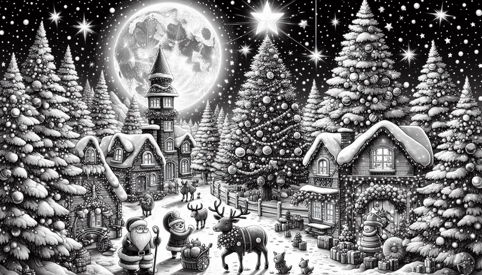 Christmas picture decoration Hueforge 200x114