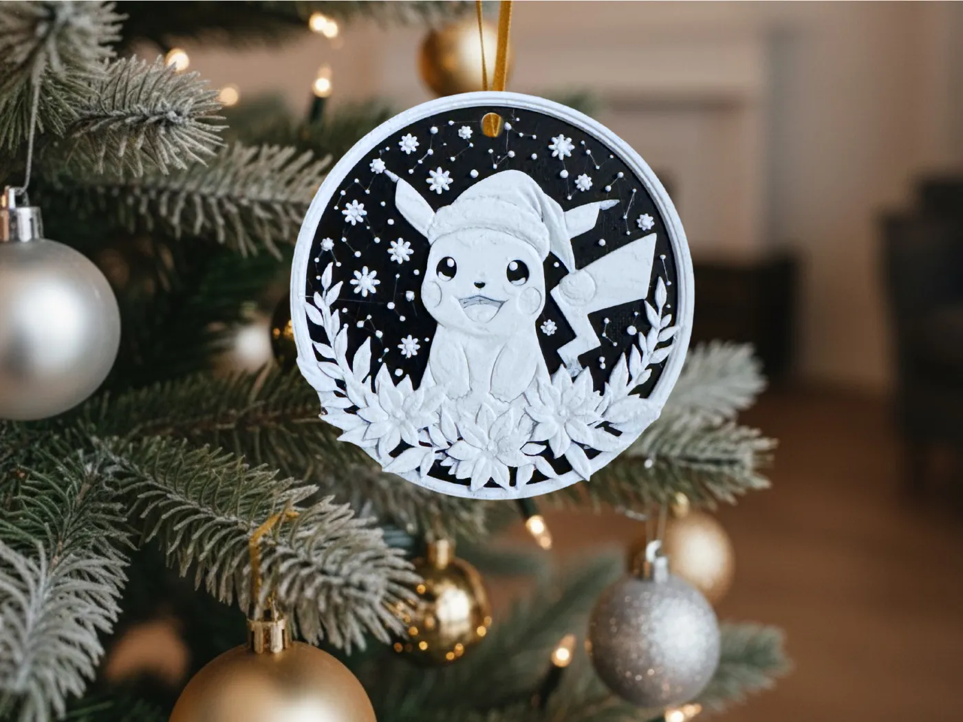 Christmas Pikachu Decoration