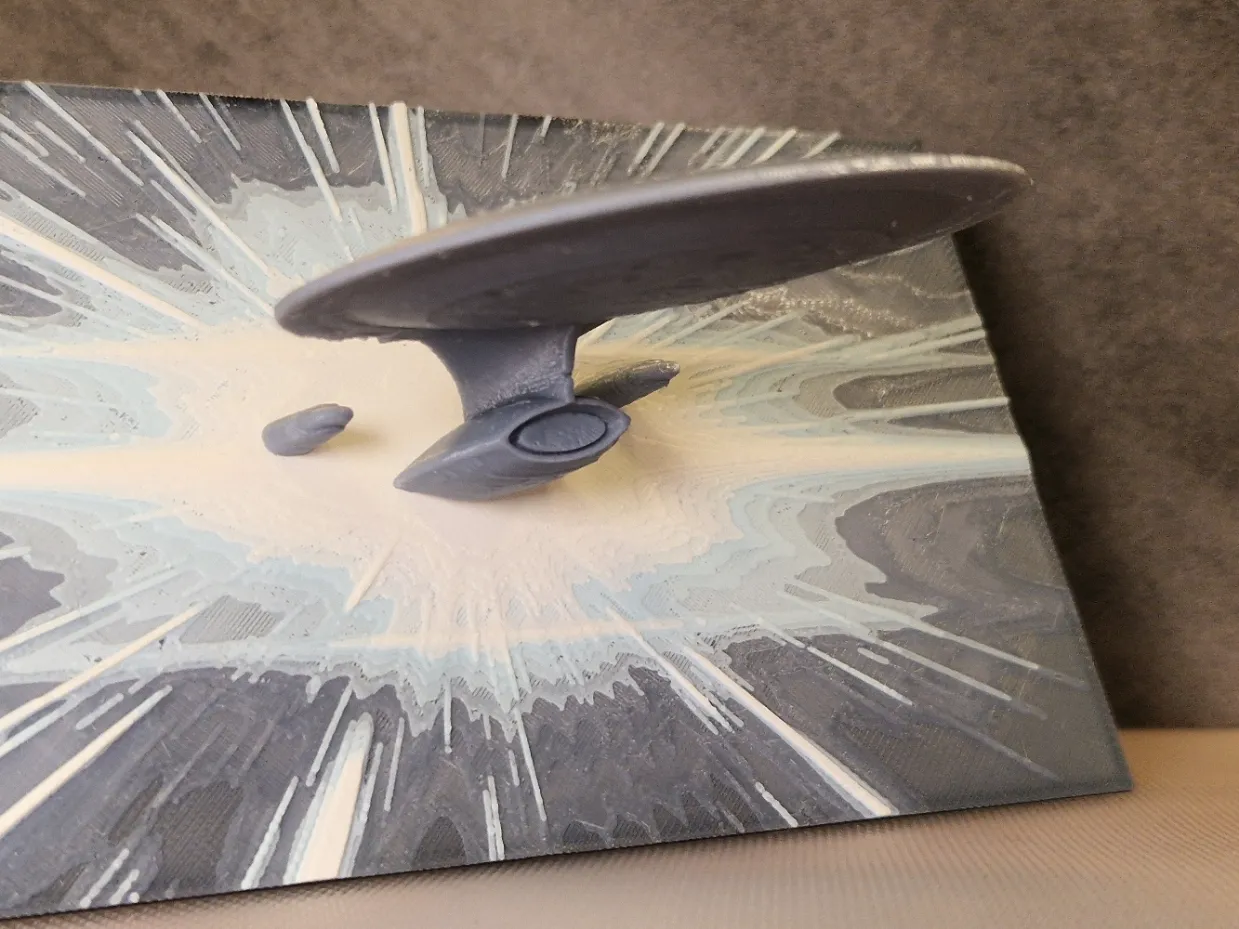 Enterprise TNG - HueForge Hybrid Print