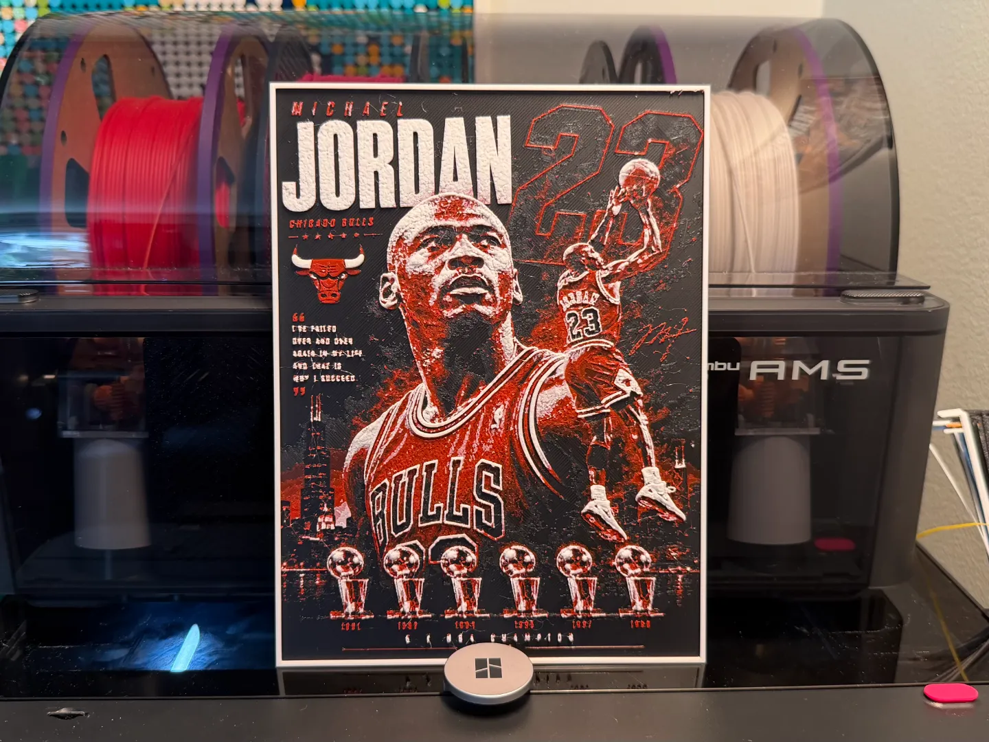 Michael Jordan Player Card HueForge