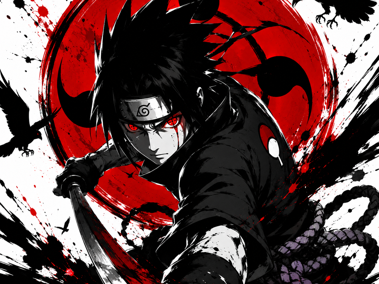 Sasuke Ninja ColorPop Wall Art