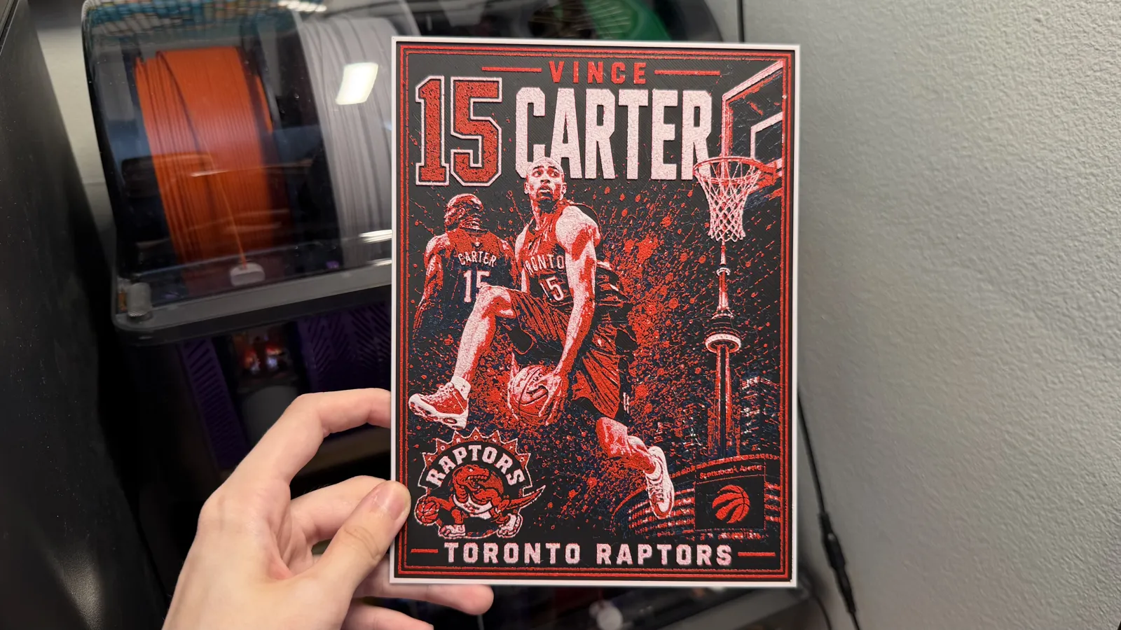 Vince Carter Dunk Poster HueForge