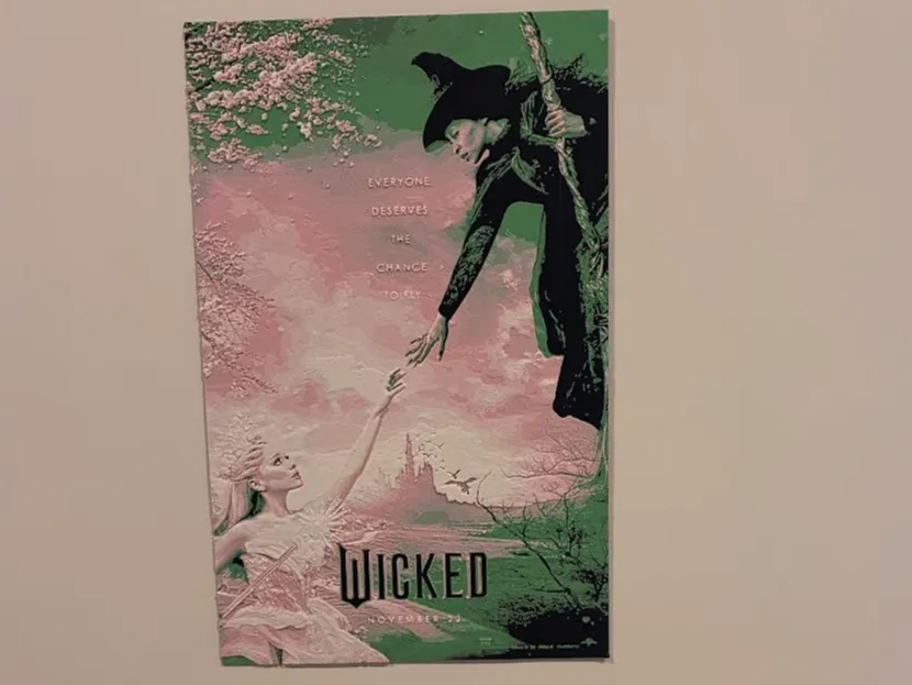 Wicked Movie Poster, Hueforge