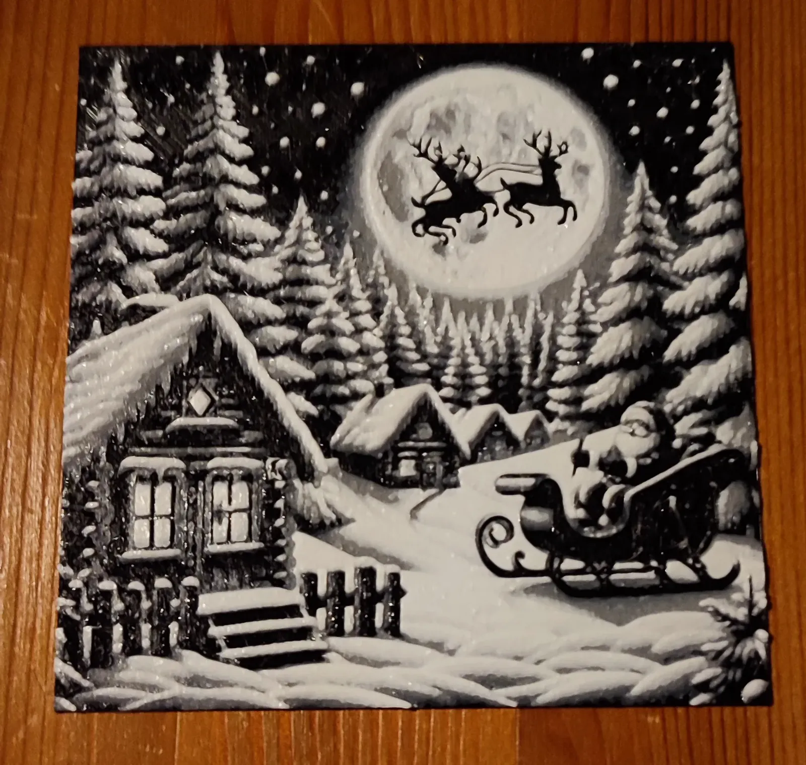 Weihnachtsmotiv mit Santa