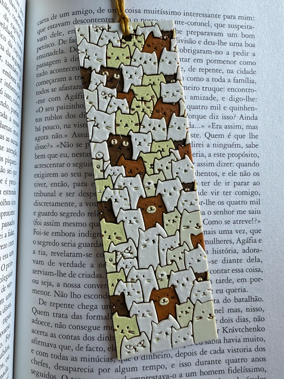 Cute Cats Bookmark - Hueforge