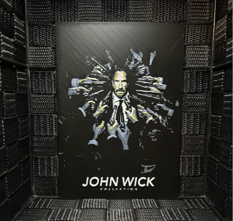 Hueforge Movie Poster - John Wick Collection -