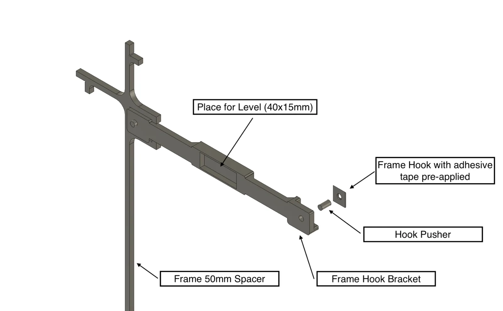 Frame for HueForge with Mounting & Alignment Jig