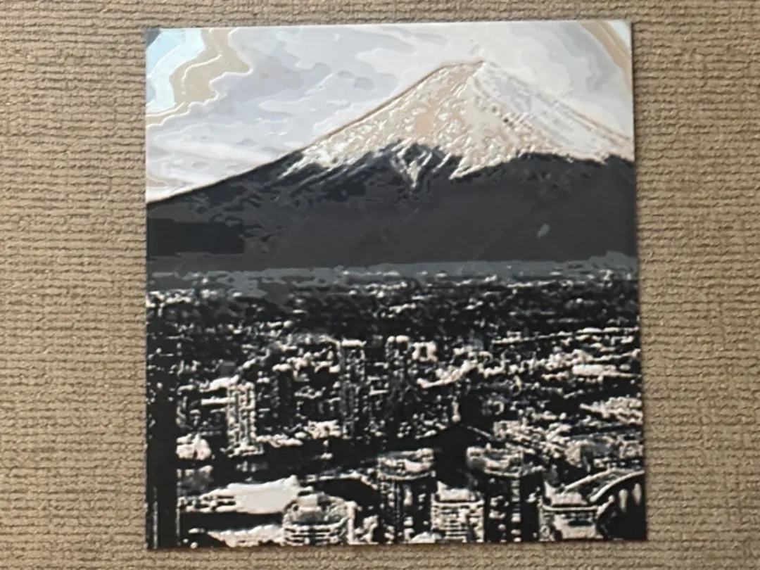 Mount Fuji hueforge