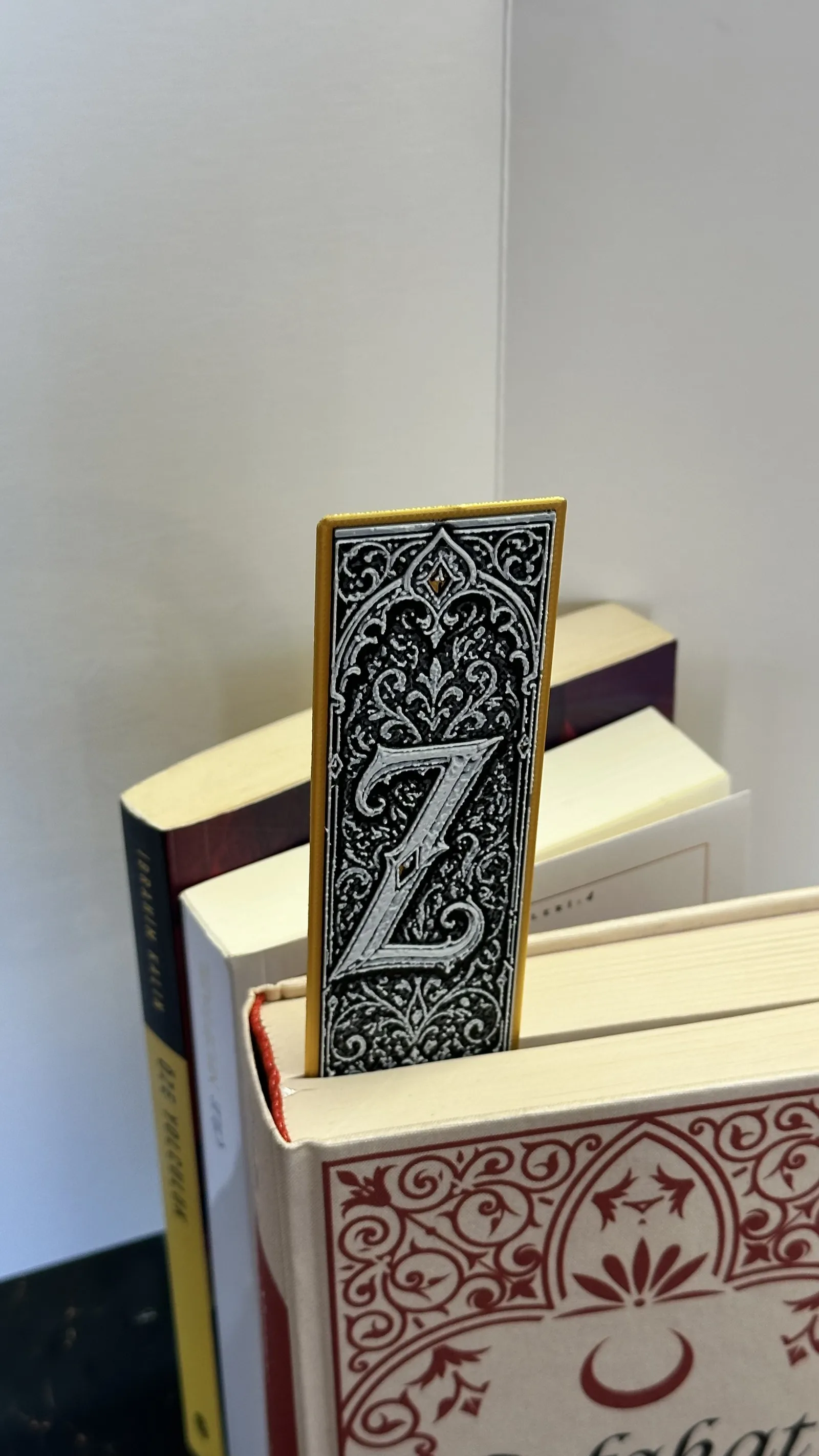 Gothic Letter Z Bookmark – HueForge Alphabet