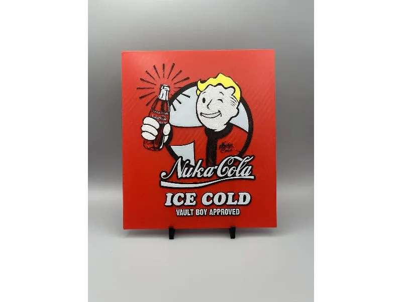 Fallout-Inspired Nuka-Cola HueForge Print