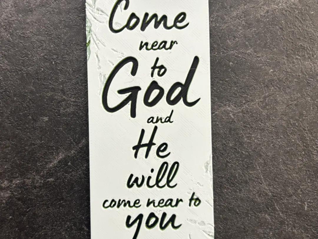 James 4.8 Proverb Bookmark Hueforge