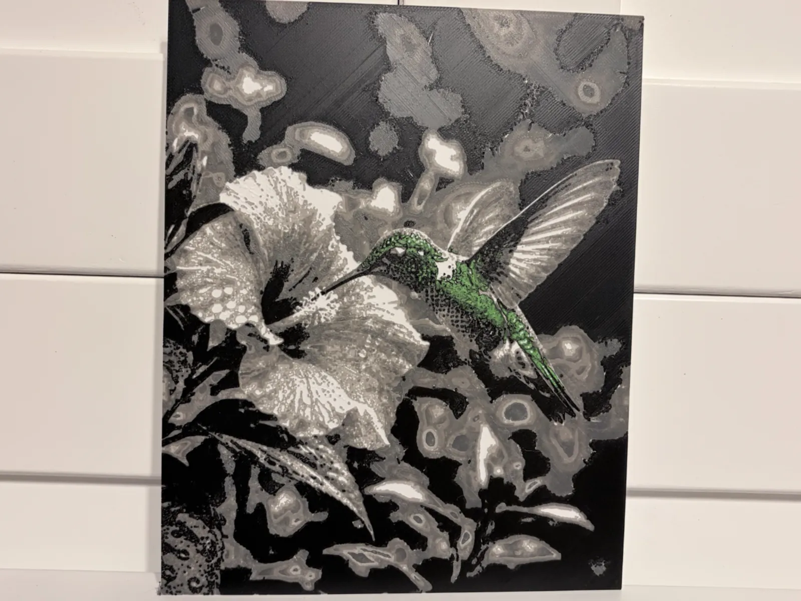 Hummingbird - Color Pop HueForge Wildlife Wall Art