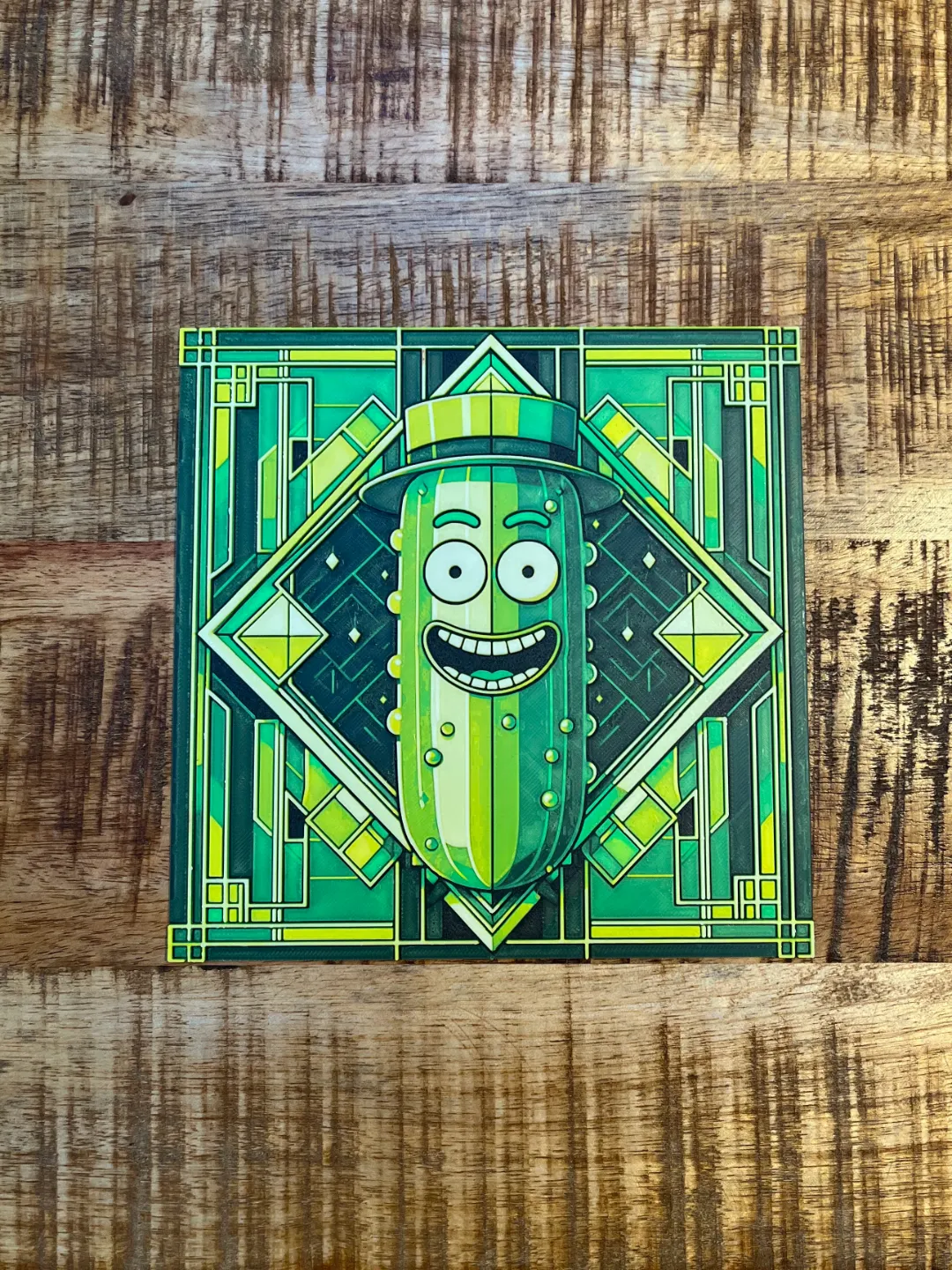 Art Deco - Pickle Rick ! Rick and Morty Hueforge