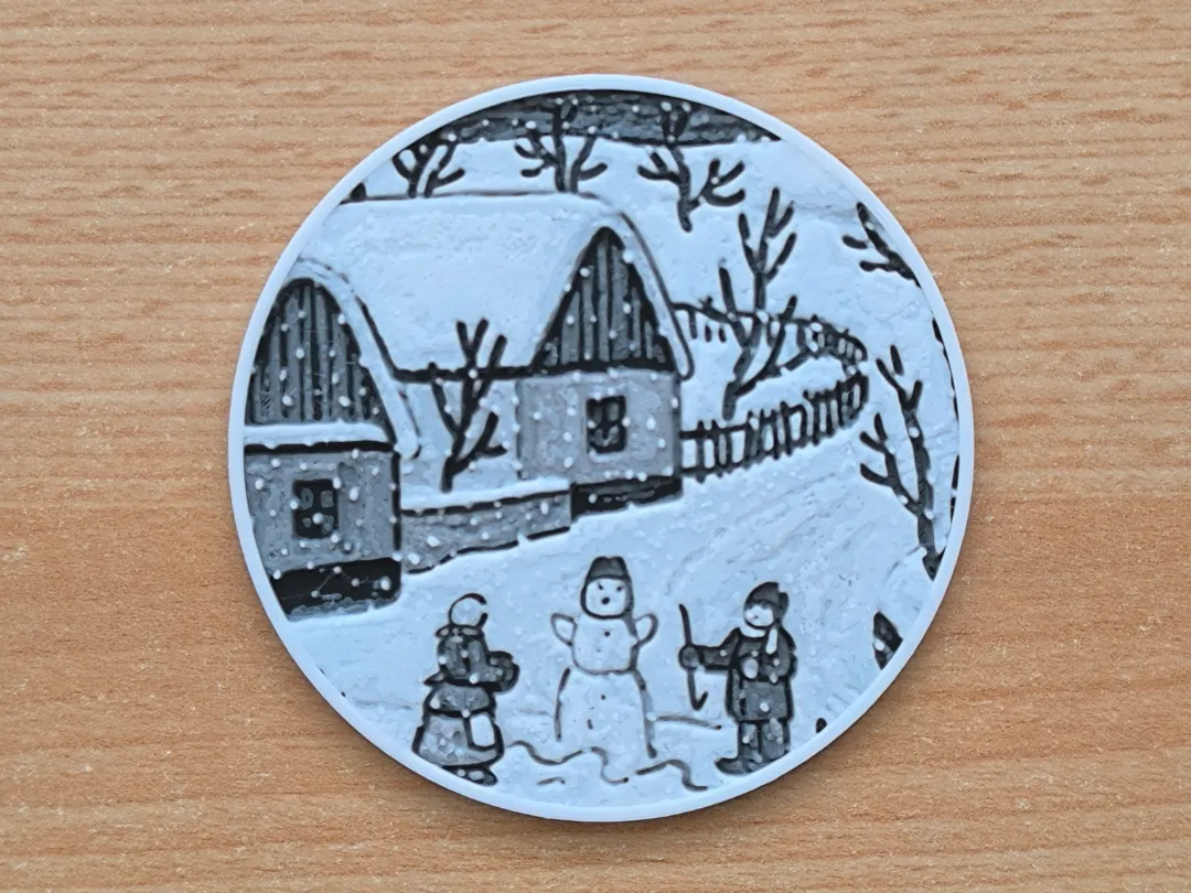 Christmas hueforge ornament