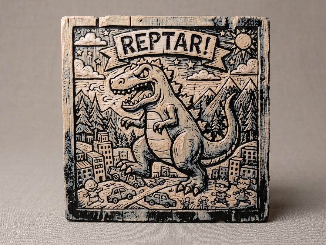 Reptar Rugrats - Hueforge