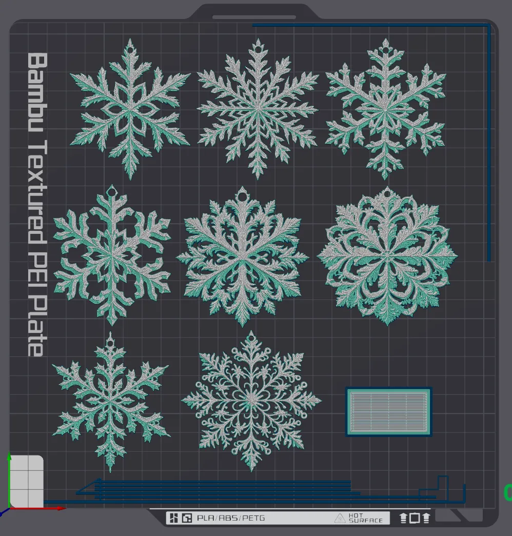Mini Snowflake Ornament Pack