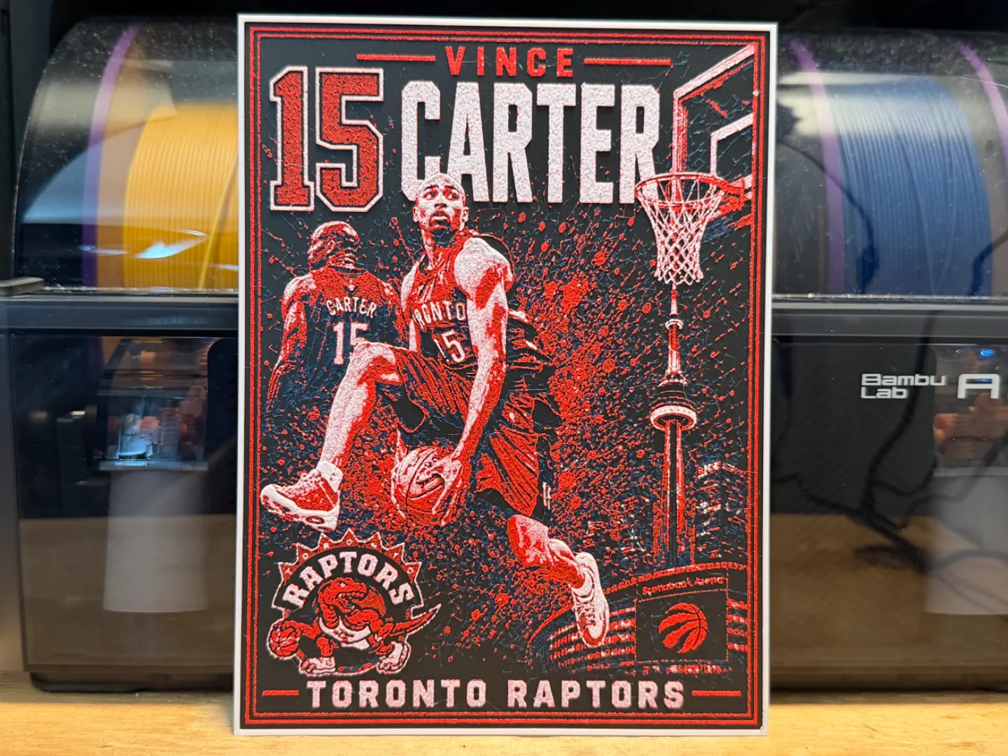 Vince Carter Dunk Poster HueForge