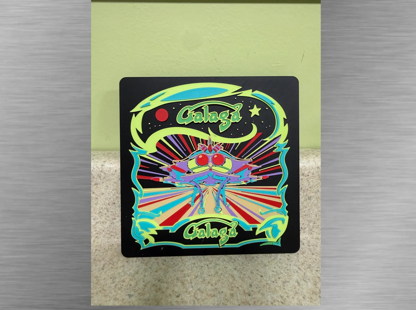 Arcade Art-Galaga Design Plaque 150x150