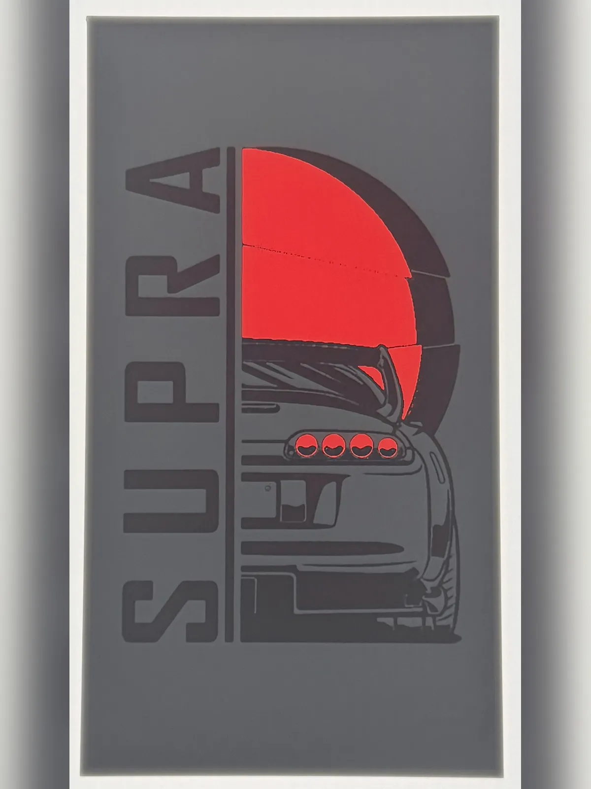 Supra Japan Backlit HueForge Print