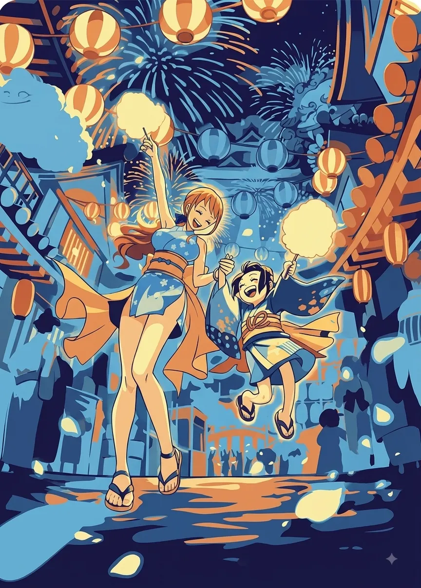 Nami & Otama Festa di Wano – One Piece HueForge
