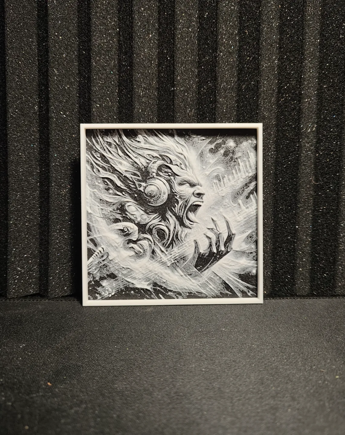 Hueforge Monochrome Rock In Space V.2