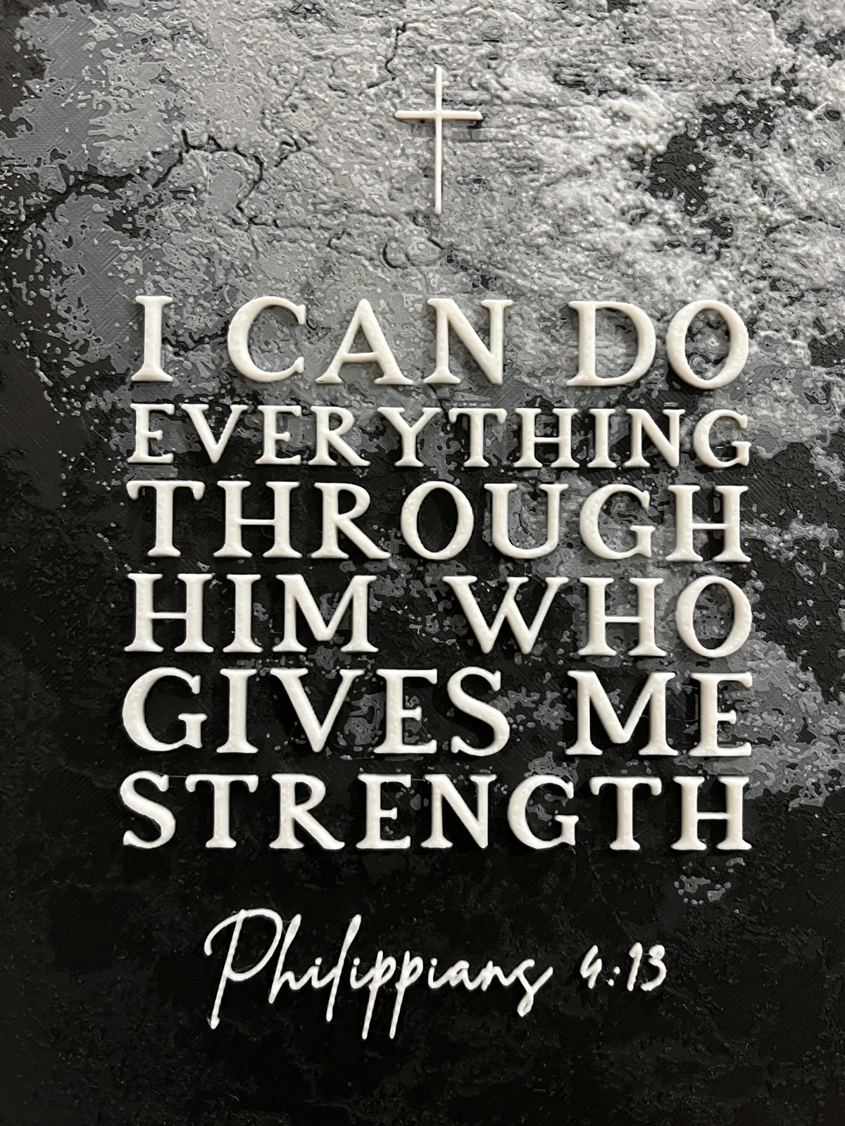 Philippians 4:13 Hueforge Art