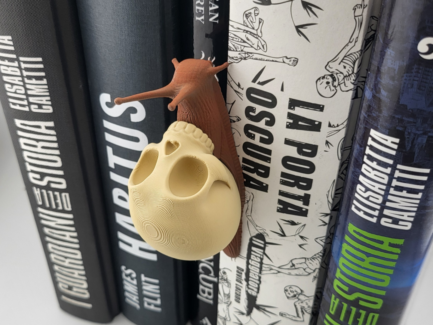 Skull Snail Book Nook |Booknook Shelf Decor