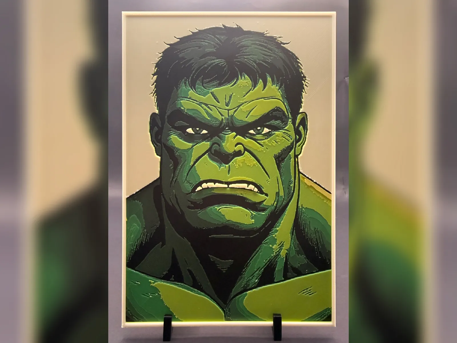 Hulk Green Rage Comic Portrait