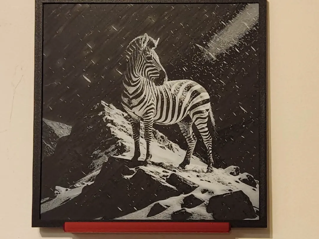 Snow Zebra HueForge