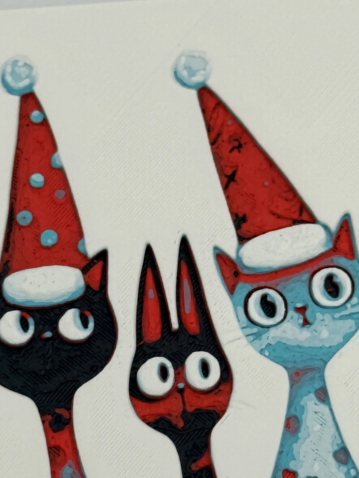 Whimsical Christmas Cats Hueforge
