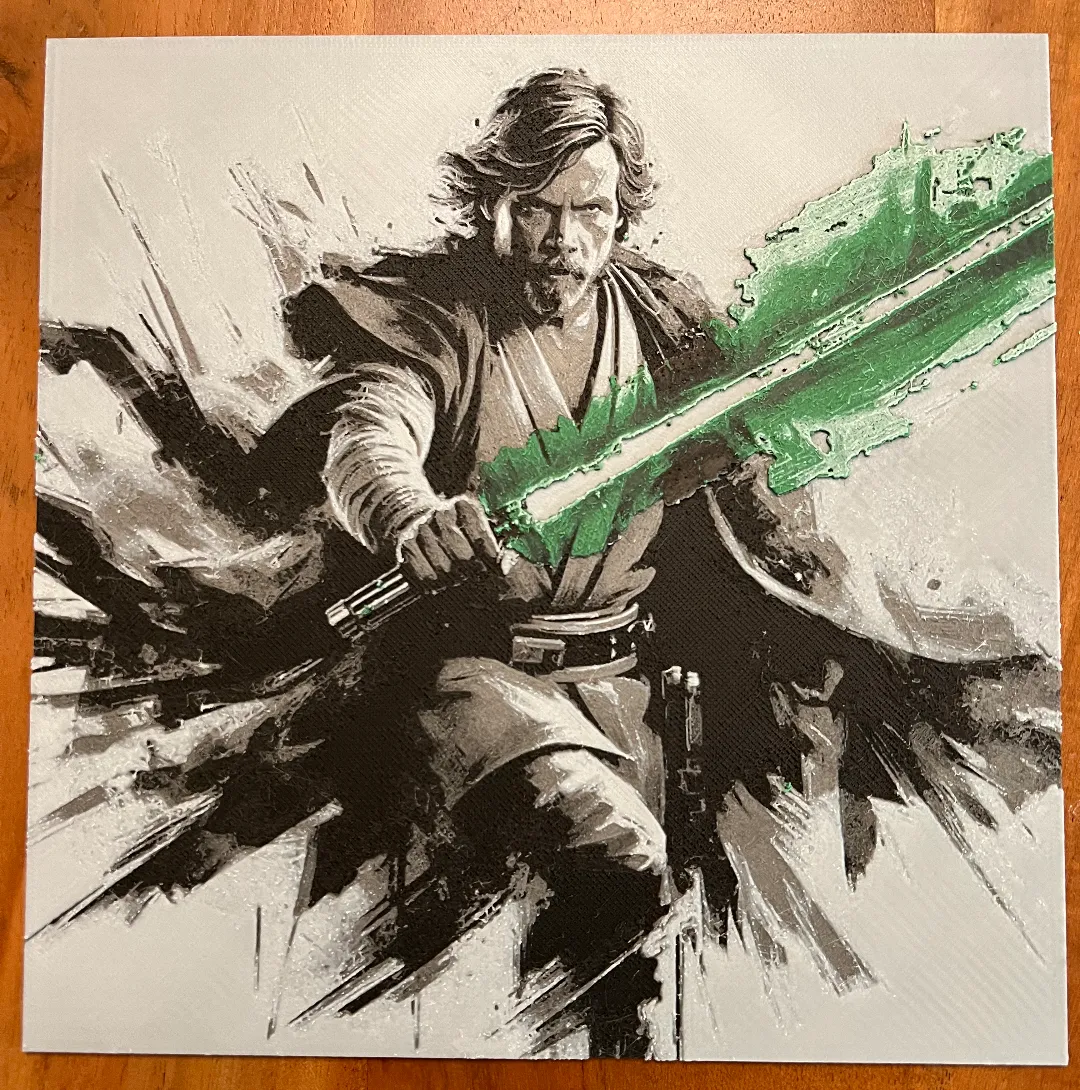 Luke Skywalker with Green Lightsaber