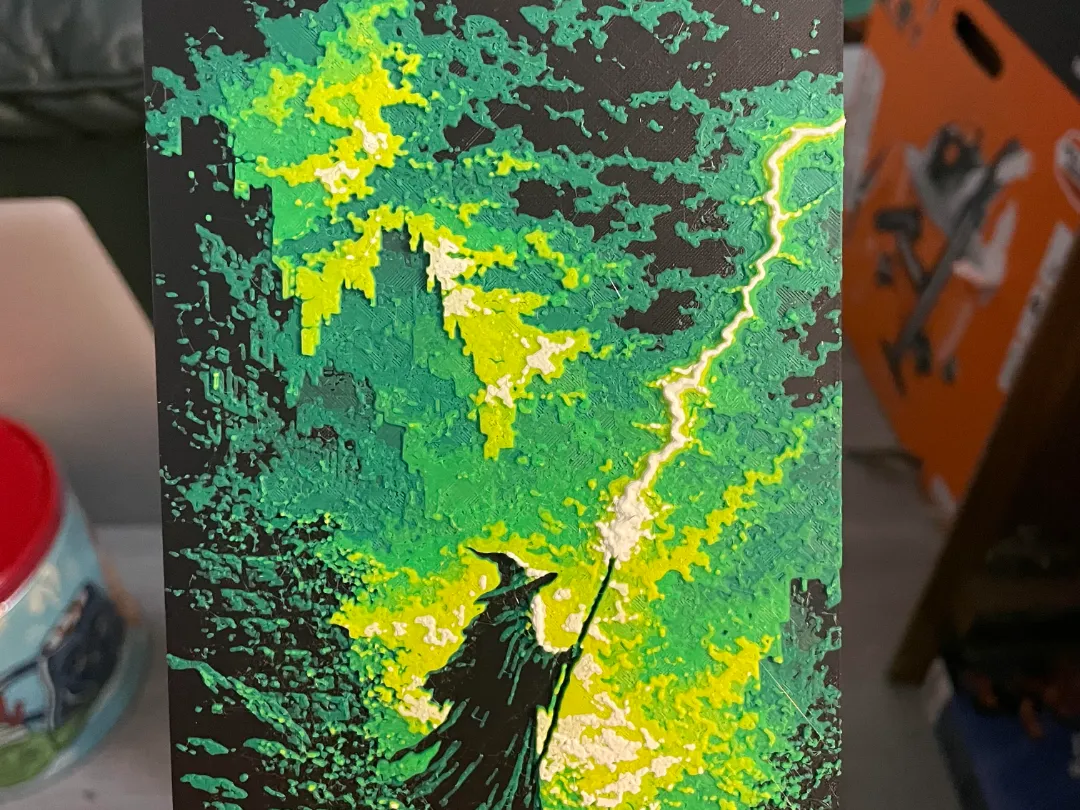 Green Lighting Wizard Hueforge