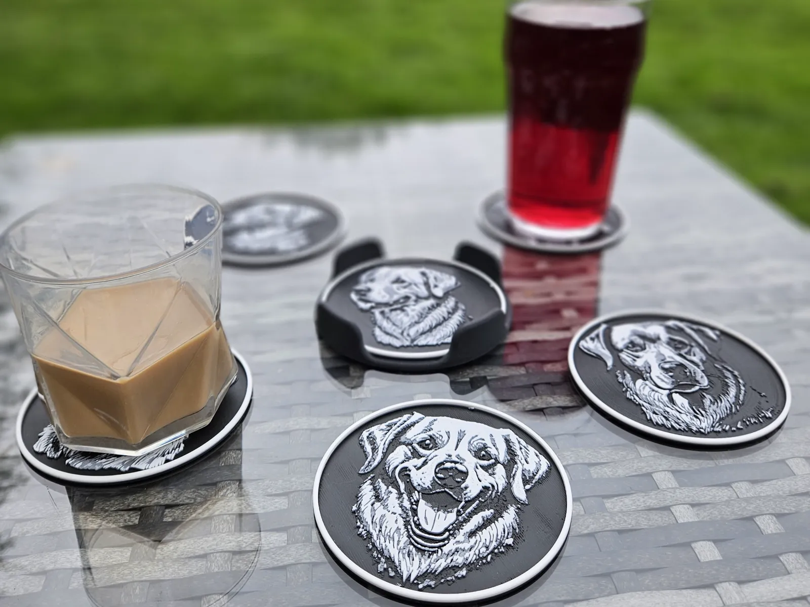 Golden Retriever Coaster Set - Hueforge