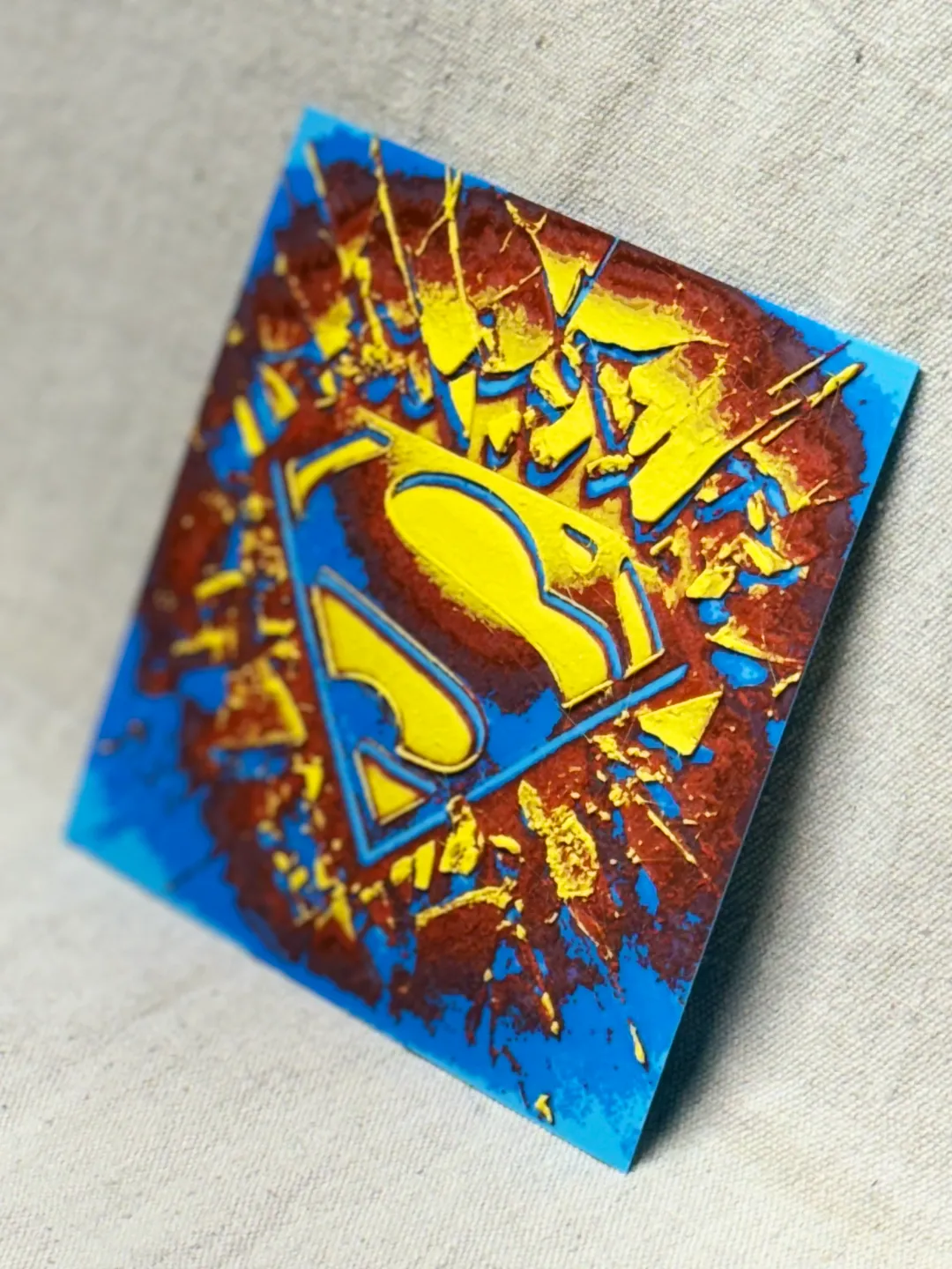 Superman Shield Hue Forge Desk/Wall Art