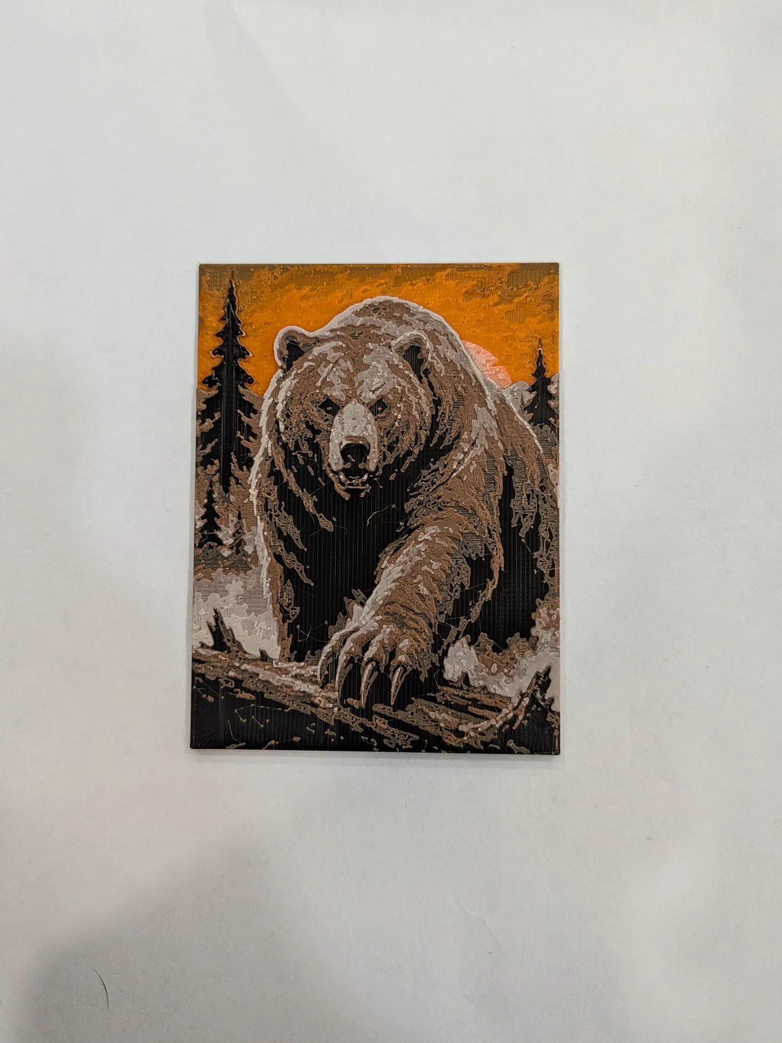 Bears Deck Box Inlay - Hueforge for Tribal Bears