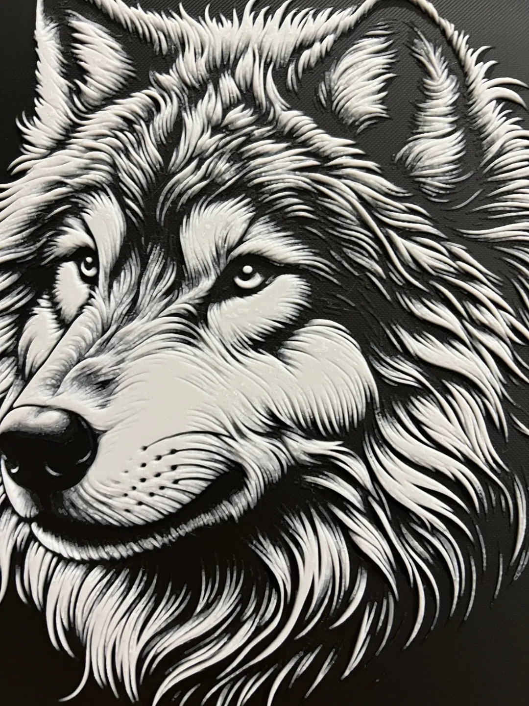 Wolf Face 2 Hueforge