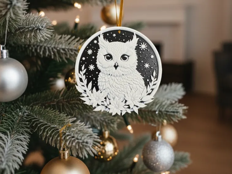 Christmas Owl Decoration