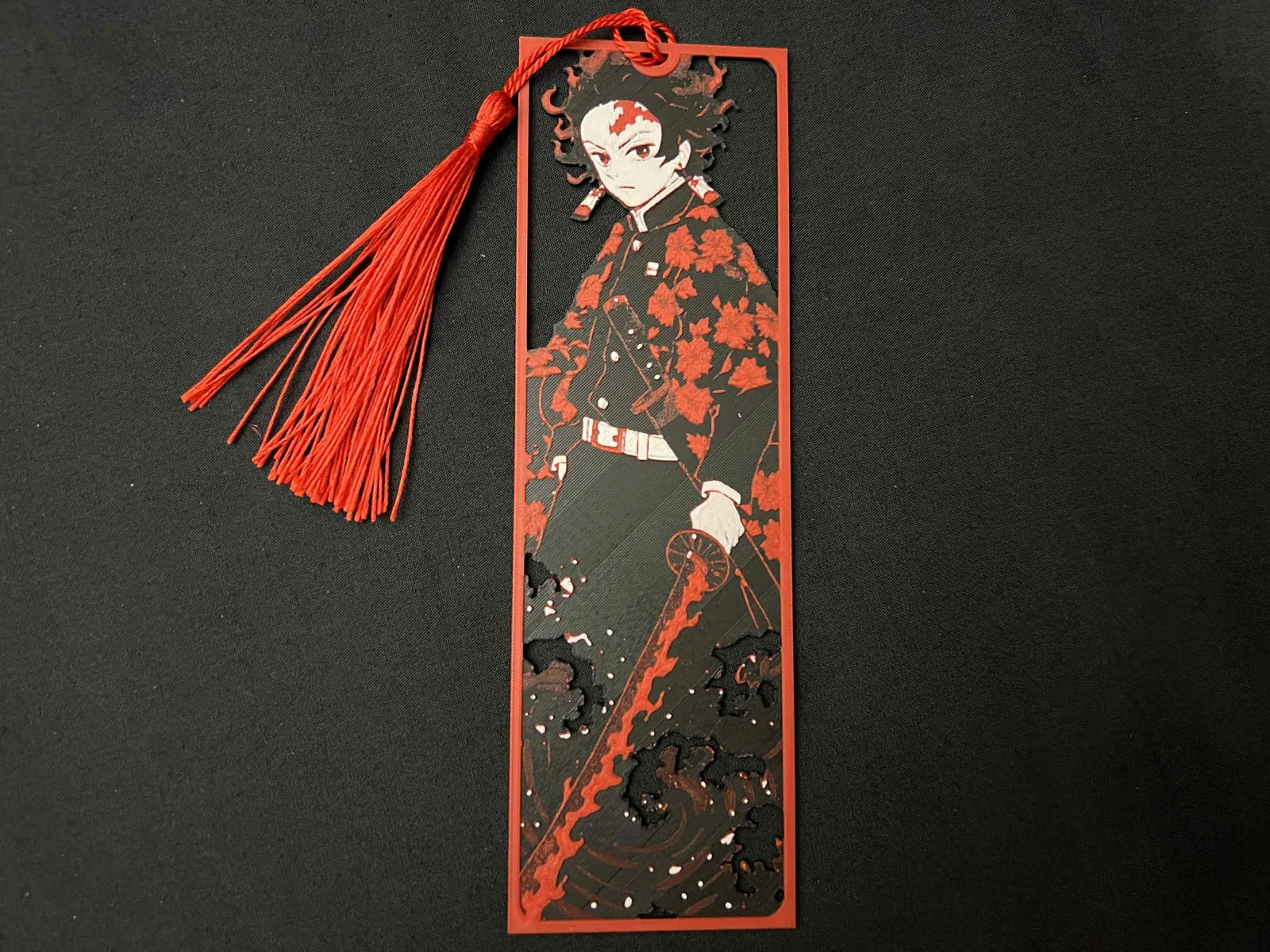 Tanjiro Framed Cutout, Demon Slayer Bookmark