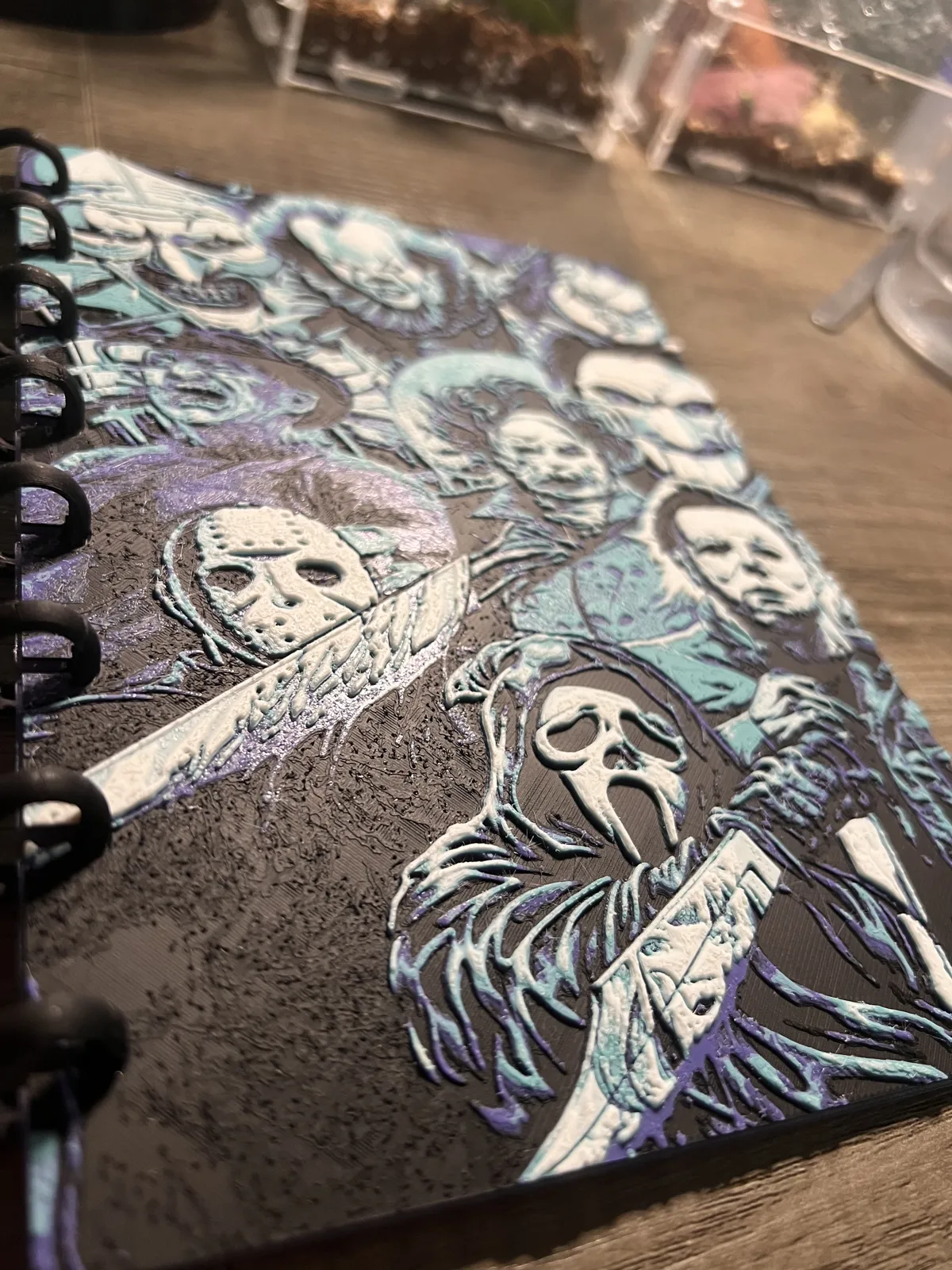 Horror hue forge A5 notebook cover disc bound