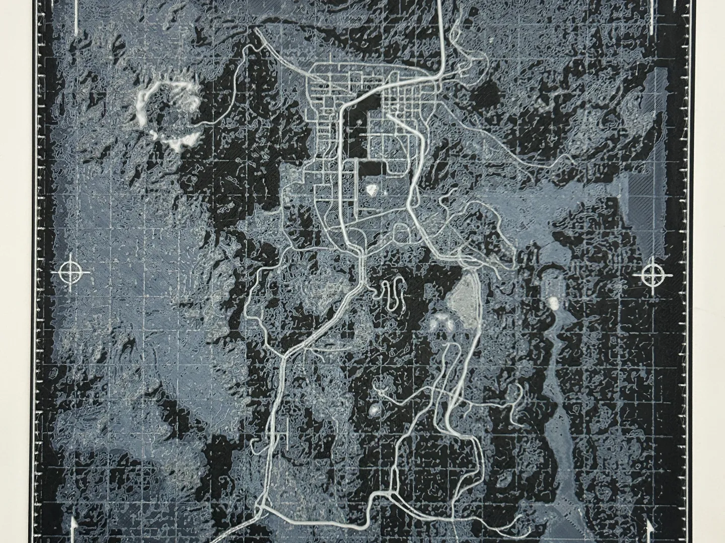 Fallout New Vegas World Map HueForge