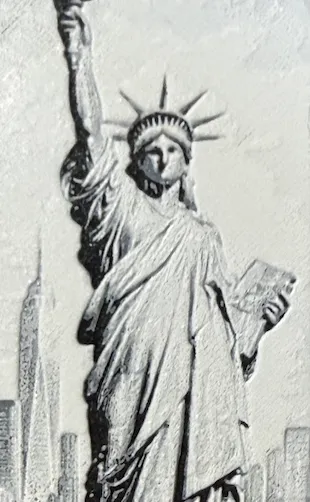 Statue of Liberty Bookmark (0.2mm)